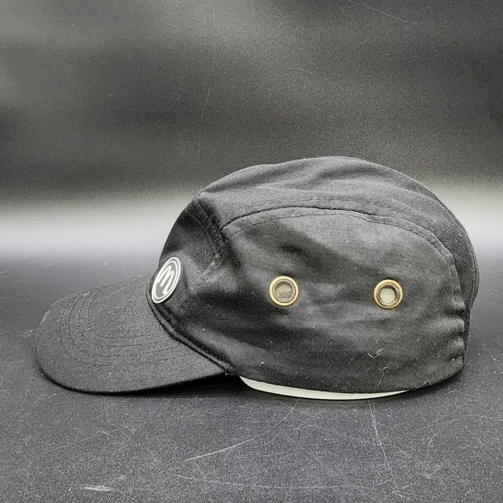 McDonalds OSFM Black 5 Panel Camp Hat Recycled Fabric‎ Employee Uniform Workwear